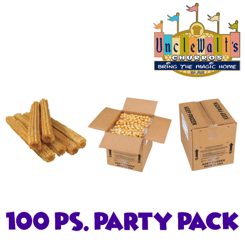 UncleWalt's Classic Disney Frozen Churros 100 PS. Party Pack