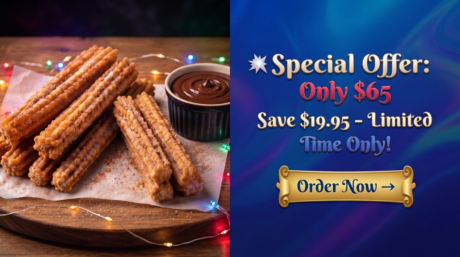 Uncle Walt’s Churros – Theme Park Churros Delivered Fresh Bring the Magic of Golden, Cinnamon-Sugar Churros Home